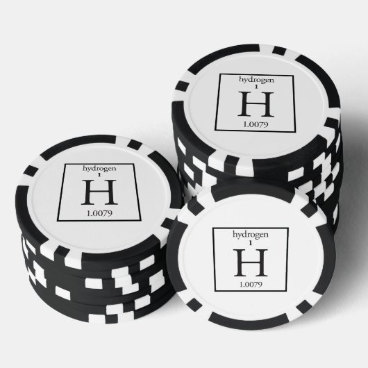 Waterstof Pokerchips (Opstapeling)