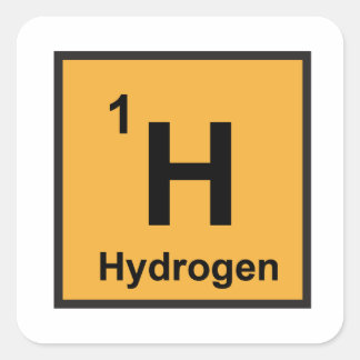 Waterstof Sticker