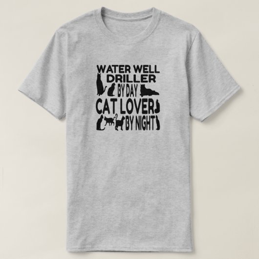 Waterstofboor houdt van katten t-shirt (Design voorkant)