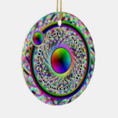 Waterstofcel- en vredesspiraal keramisch ornament (Rechts)