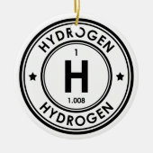 Waterstofelement Keramische versiering Keramisch Ornament (Voorkant)