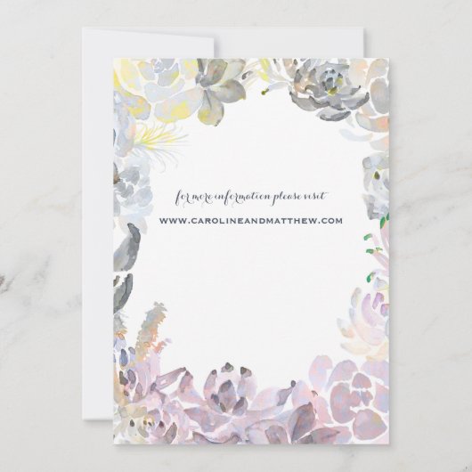 Waterstofzuigen | Bridal Brunch Kaart (Achterkant)