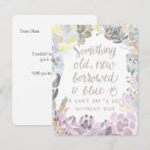 Waterstofzuigen | Bridesmaid Card Kaart (Voorkant / Achterkant)