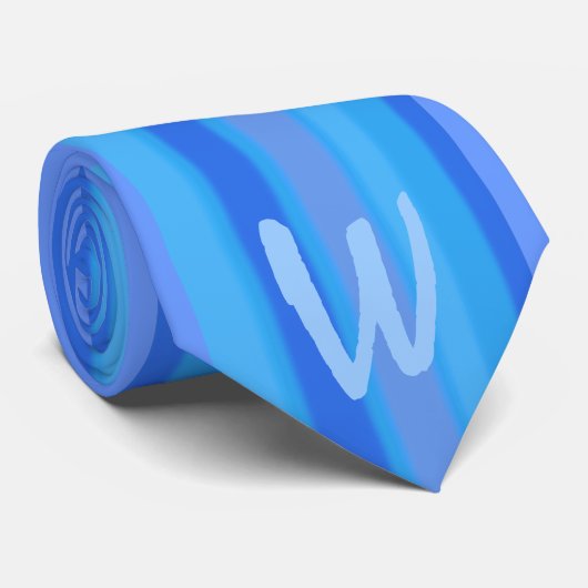 waterstrepen stropdas (Opgerold)