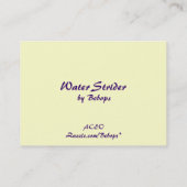 Waterstrider ATC Visitekaartje (Achterkant)