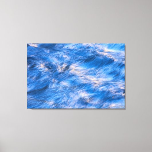 Waterstroom Abstract Canvas Afdruk (Voorkant)