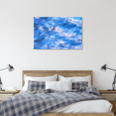 Waterstroom Abstract Canvas Afdruk (Insitu (Slaapkamer))