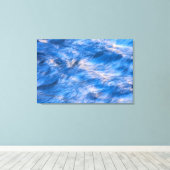 Waterstroom Abstract Canvas Afdruk (Insitu (Houten vloer))