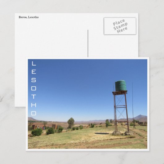 watertank van lesotho briefkaart (Voorkant / Achterkant)