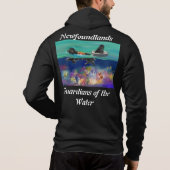 Watertest zwart newf 2024 zip hoodie (Achterkant)
