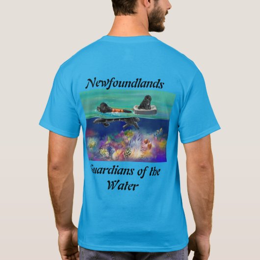 Watertest zwart newf 2024T-Shirt T-shirt (Achterkant)