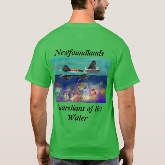 Watertest zwart newf 2024T-Shirt T T-Shirt (Achterkant)