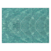 Watertexturen van Caraïbisch Zee, groen Tafelkleed (Voorkant (Horizontaal))