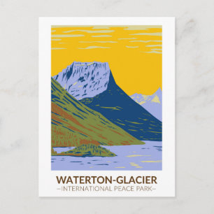Waterton-Glacier International Peace Park  Briefkaart