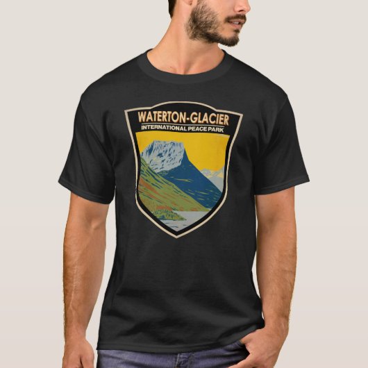 Waterton-Glacier International Peace Park  T-shirt (Voorkant)