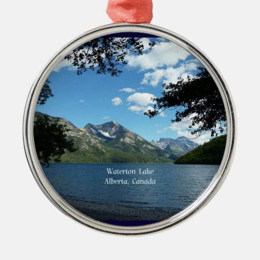 Waterton Lake, Alberta, Canada, Metalen Ornament (Voorkant)