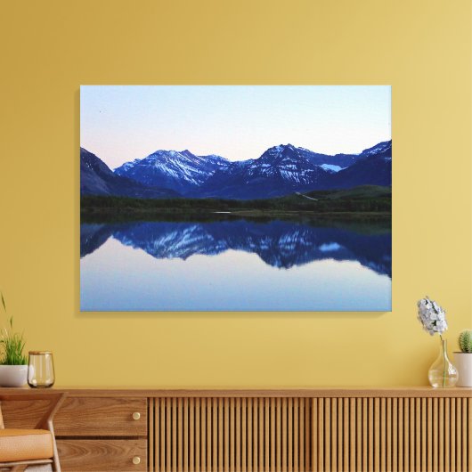 Waterton Lakes Canvas Afdruk (Insitu (Woonkamer))