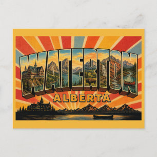 Waterton Lakes Nationaal Park Alberta Rockies Briefkaart