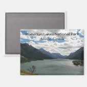 Waterton Lakes Nationaal Park Landschap Magneet (Voorkant / Achterkant)