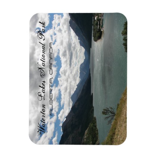 Waterton Lakes Nationaal Park Landschap Magneet (Verticaal)