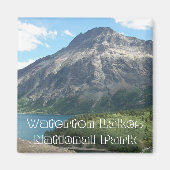 Waterton Lakes Nationaal Park Landschap Magneet (Voorkant)