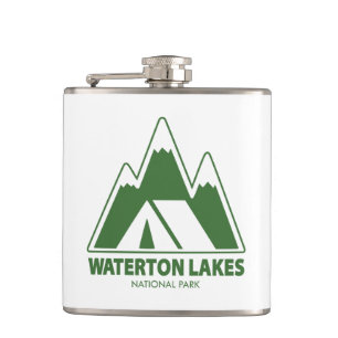 Waterton Lakes National Park Bergen Kamperen Heupfles