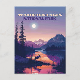 Waterton Lakes National Park Canada Alberta Briefkaart