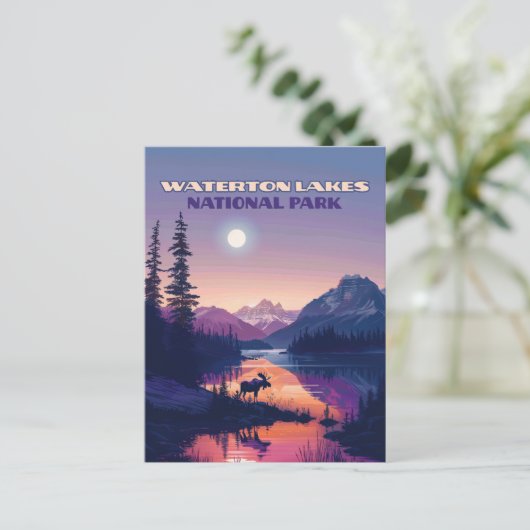 Waterton Lakes National Park Canada Alberta Briefkaart (Staand voorkant)