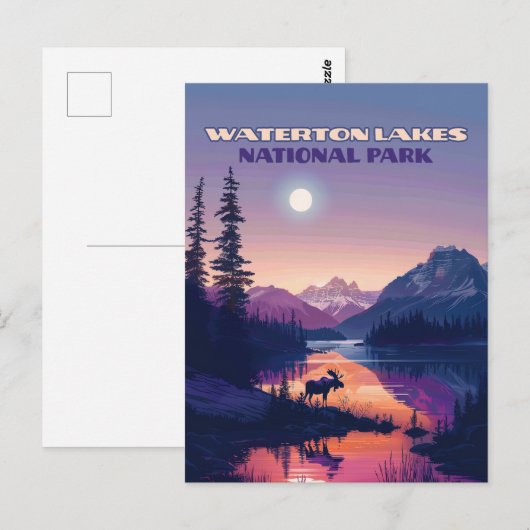 Waterton Lakes National Park Canada Alberta Briefkaart (Voorkant / Achterkant)