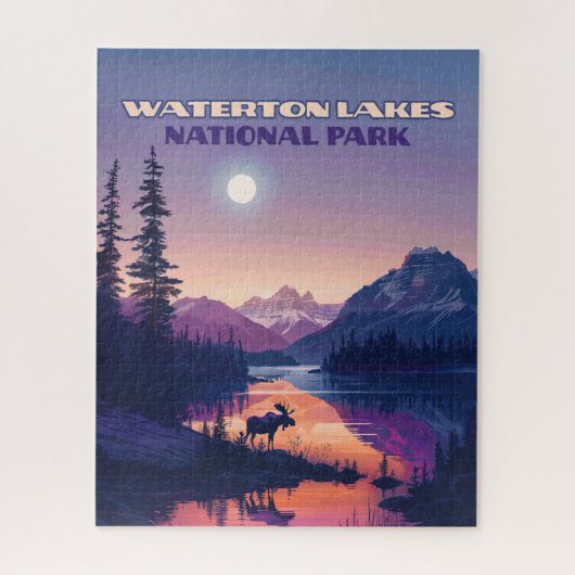 Waterton Lakes National Park Canada Alberta Legpuzzel (Verticaal)