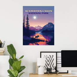 Waterton Lakes National Park Canada Alberta Poster