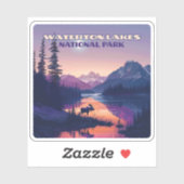 Waterton Lakes National Park Canada Alberta Sticker (Vel)