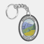 Waterton Lakes National Park Canada Badge Sleutelhanger (Voorkant Links)