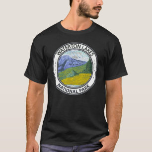 Waterton Lakes National Park Canada Badge T-shirt