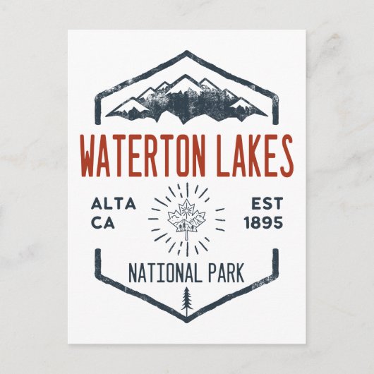 Waterton Lakes National Park Canada  Briefkaart (Voorkant)