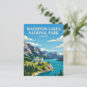 Waterton Lakes National Park Canada Briefkaart (Staand voorkant)