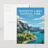 Waterton Lakes National Park Canada Briefkaart (Voorkant / Achterkant)