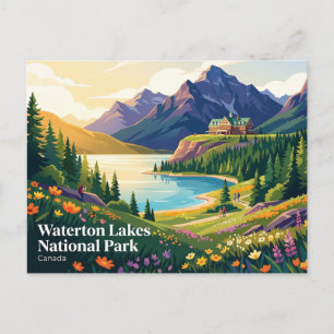 Waterton Lakes National Park Canada Briefkaart