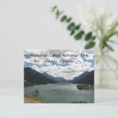 Waterton Lakes National Park, Canada Reisfoto Briefkaart (Staand voorkant)