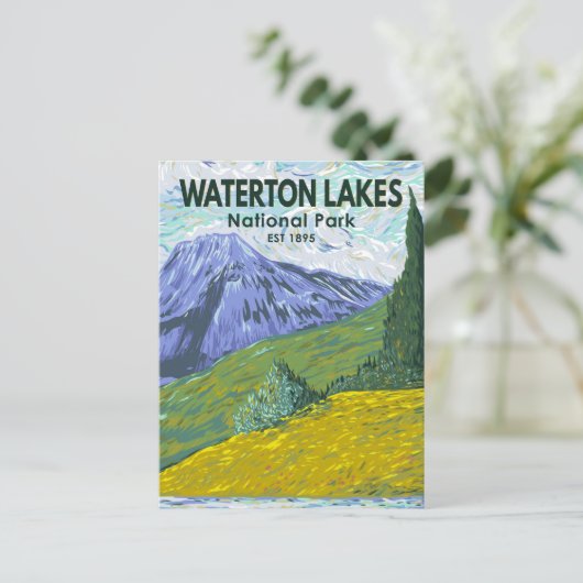 Waterton Lakes National Park Canada Travel  Briefkaart (Staand voorkant)