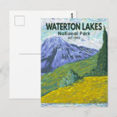 Waterton Lakes National Park Canada Travel Briefkaart (Voorkant / Achterkant)