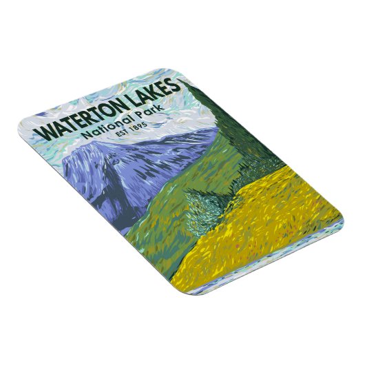 Waterton Lakes National Park Canada Travel Magneet (Rechterzijde)