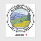 Waterton Lakes National Park Canada Travel  Sticker (Vel)