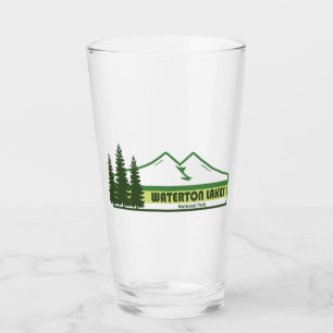 Waterton Lakes National Park Groene strepen Glas