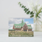 Waterton Lakes National Park Hotel Reizen Briefkaart (Staand voorkant)