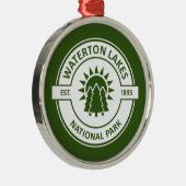 Waterton Lakes National Park Metalen Ornament (Rechts)