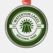 Waterton Lakes National Park Metalen Ornament (Voorkant)