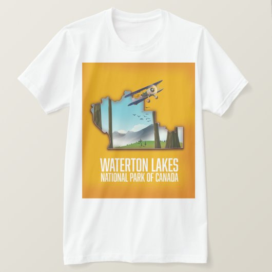 Waterton Lakes National Park of Canada Art Print T-shirt (Design voorkant)