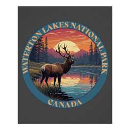 Waterton Lakes National Park of Canada Perfect Poster