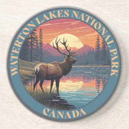 Waterton Lakes National Park of Canada Zandsteen Onderzetter